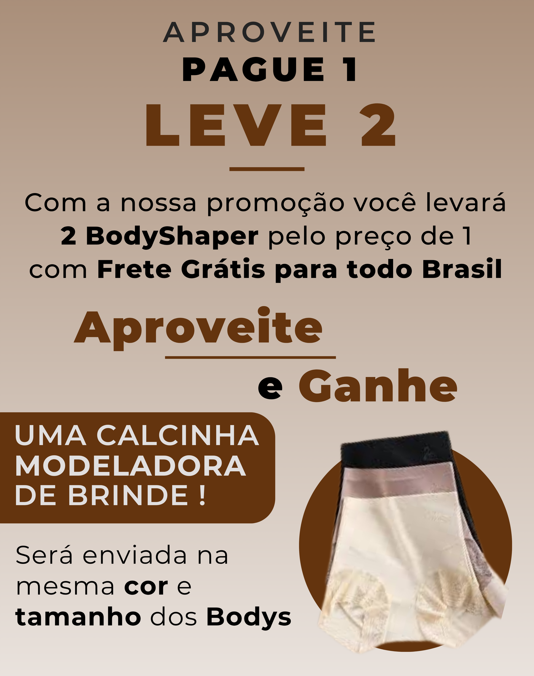 (Compre 1 & Leve 2) BodyShaper Modelador Bella Aurora 2.0 - Últimas Peças