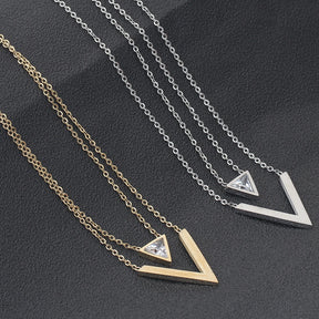 Lumi V-Charm Necklace