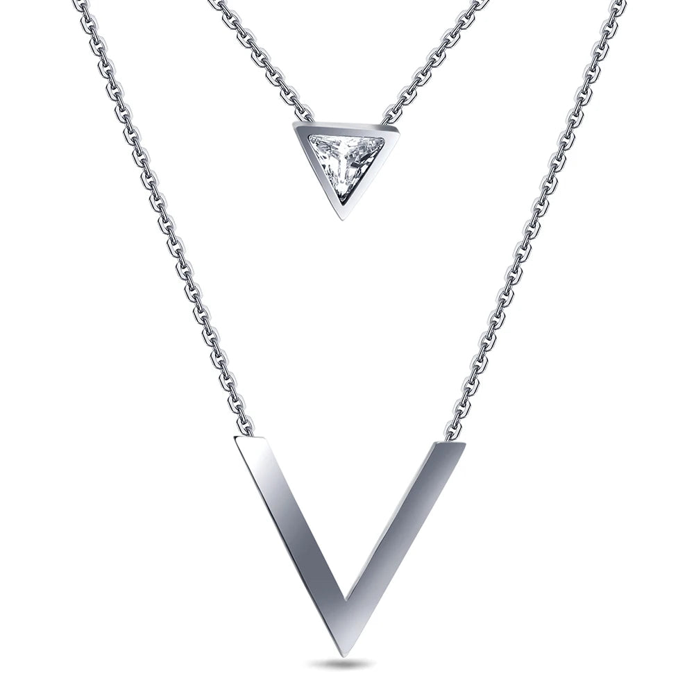 Lumi V-Charm Necklace
