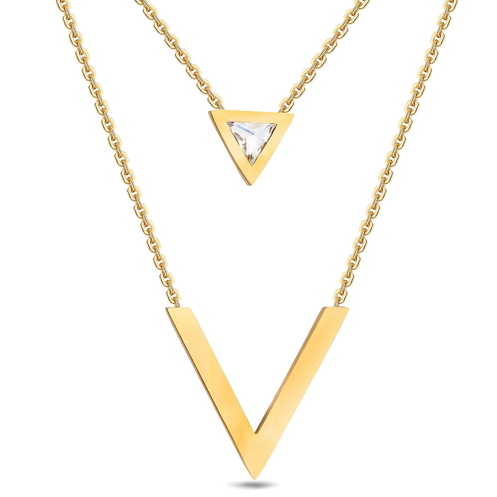 Lumi V-Charm Necklace
