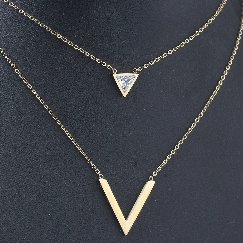 Lumi V-Charm Necklace