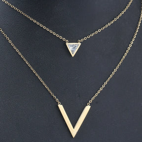 Lumi V-Charm Necklace