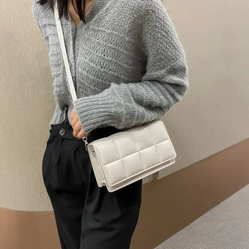 Noir Quilted Crossbody