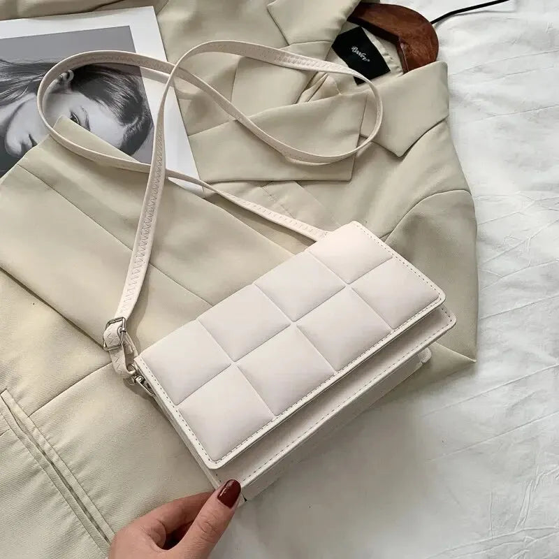 Noir Quilted Crossbody