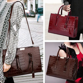 Regal Gloss Structured Handbag
