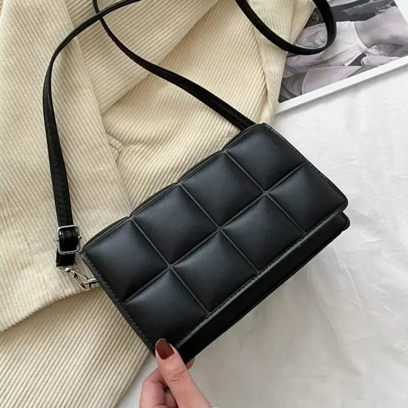 Noir Quilted Crossbody