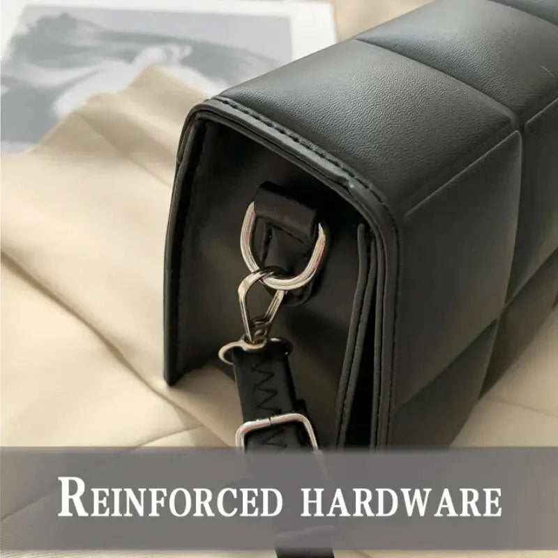 Noir Quilted Crossbody