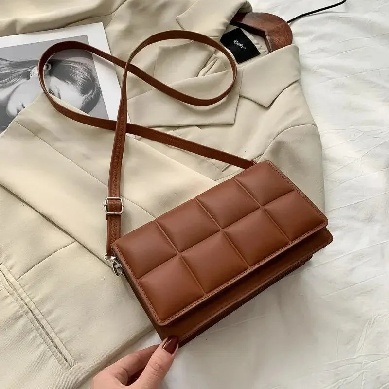 Noir Quilted Crossbody