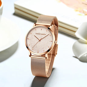 Celestia Rose Mesh Watch