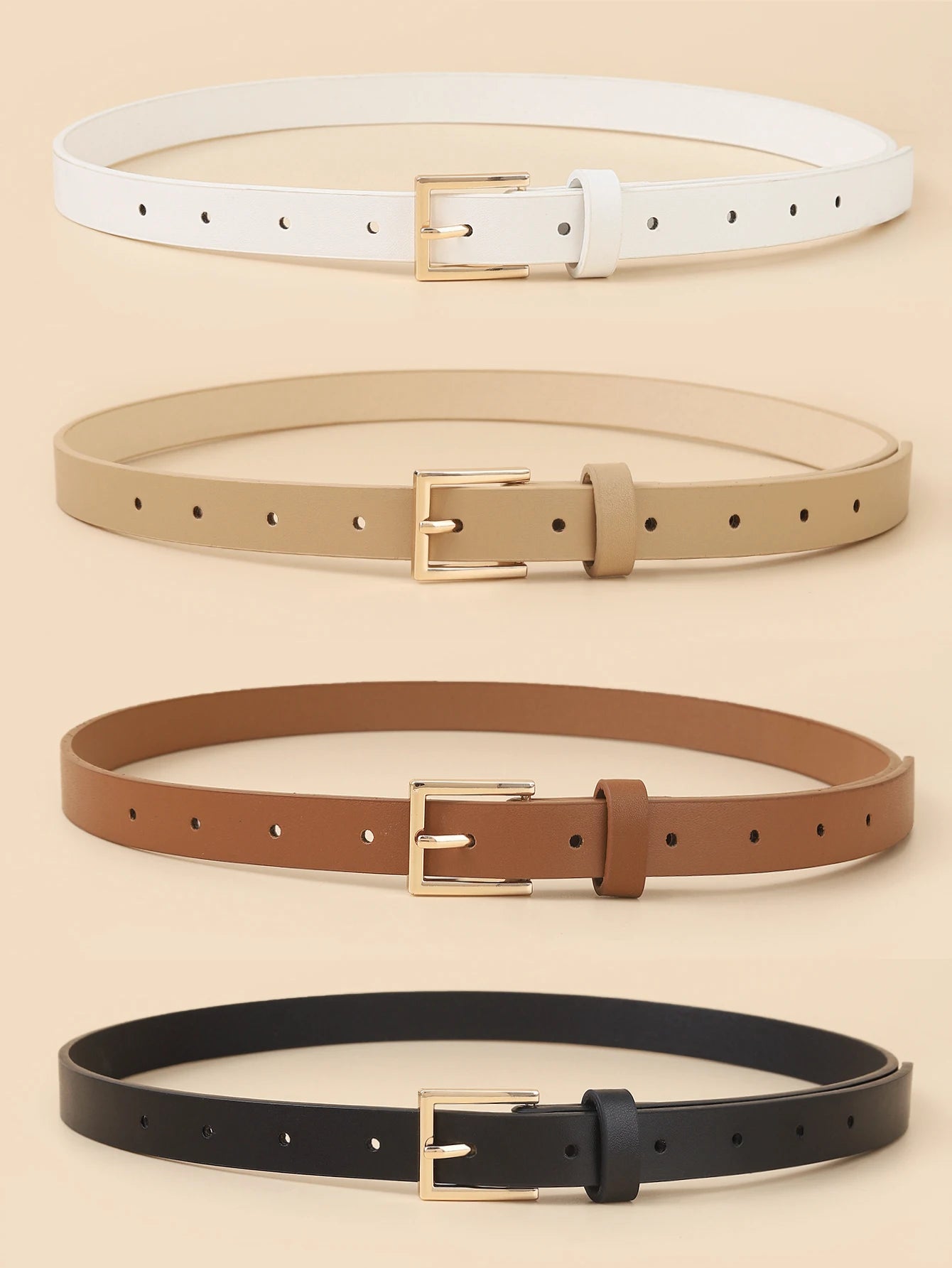 LuxeTrio Classic Belt Set