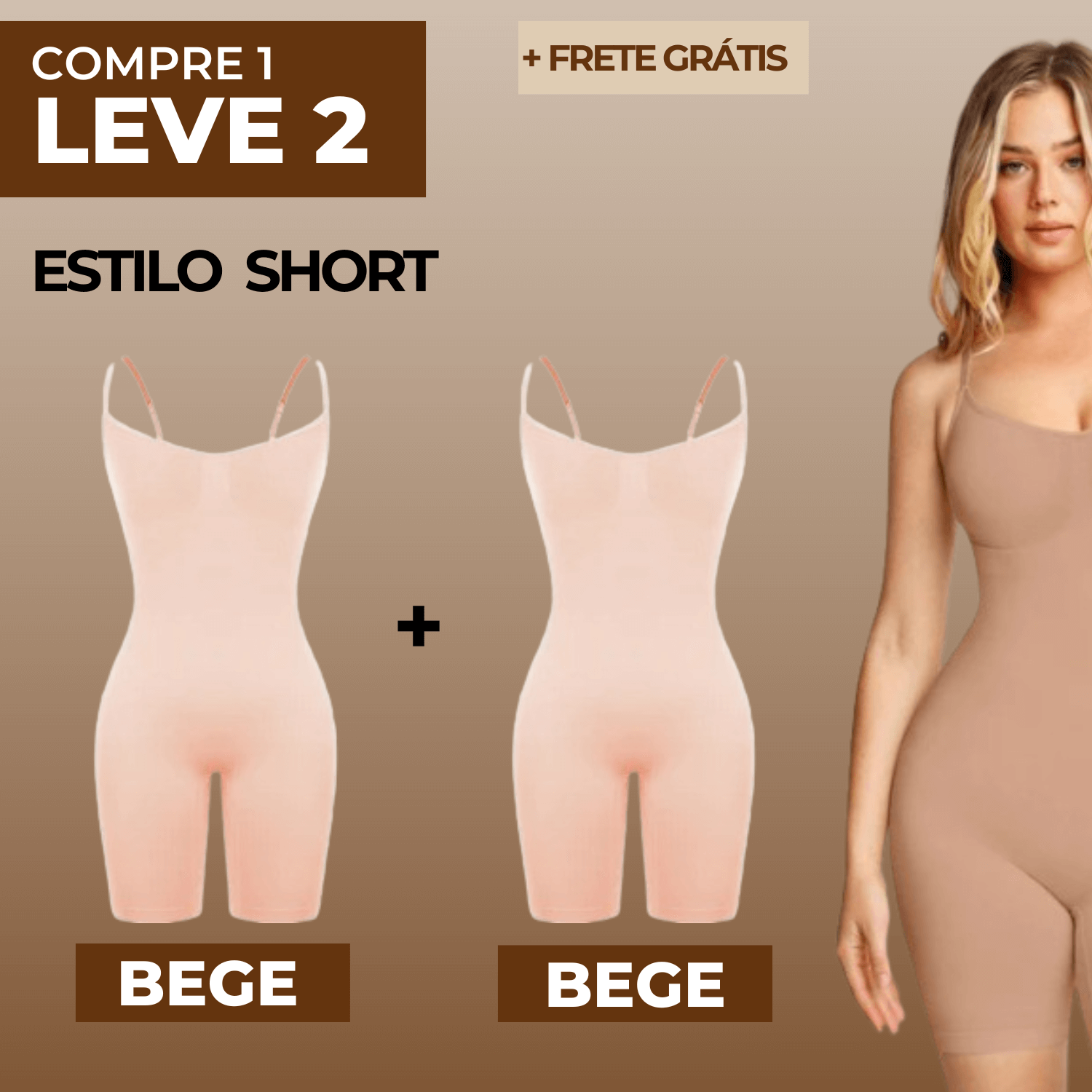 (Compre 1 & Leve 2) BodyShaper Modelador Bella Aurora 2.0 - Últimas Peças